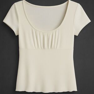 Elegant Cream Women's Top
